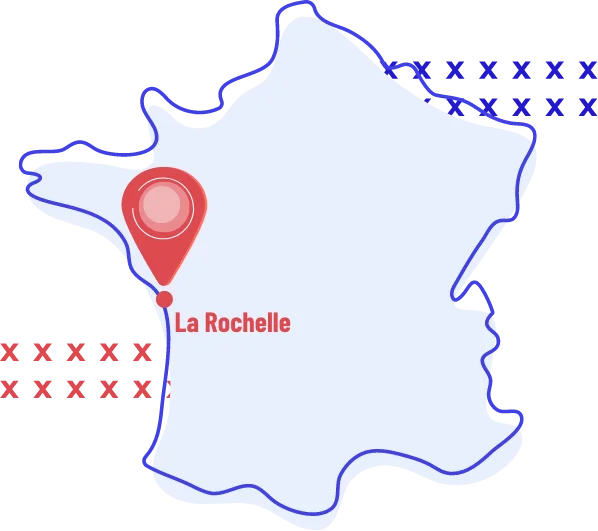 Carte agence de stratégie digitale à La Rochelle